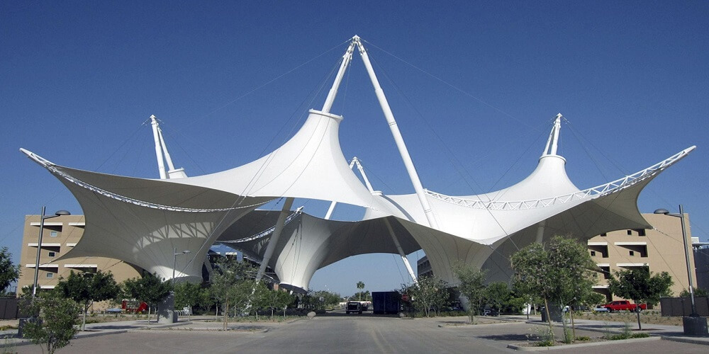 This is why tensile structures are used in tent making