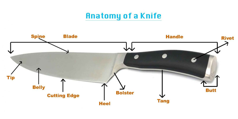 A Guide To Learn About The Different Parts of Knife